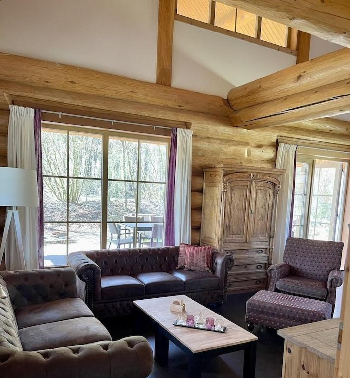 Unieke Houten Villa Met Sauna In Twente - 5P Den Ham Екстер'єр фото
