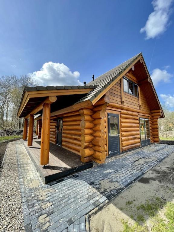 Unieke Houten Villa Met Sauna In Twente - 5P Den Ham Екстер'єр фото