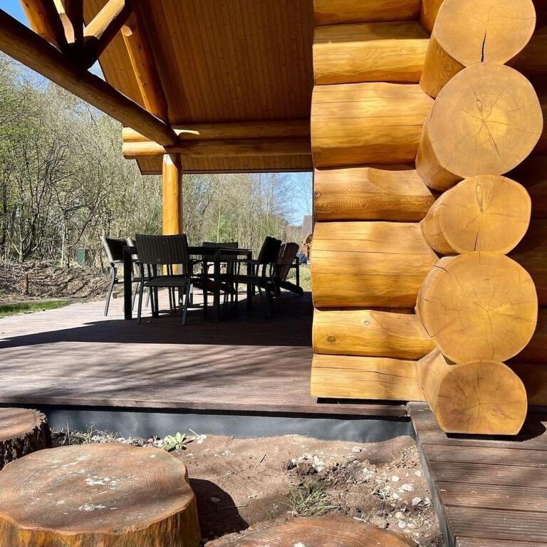Unieke Houten Villa Met Sauna In Twente - 5P Den Ham Екстер'єр фото
