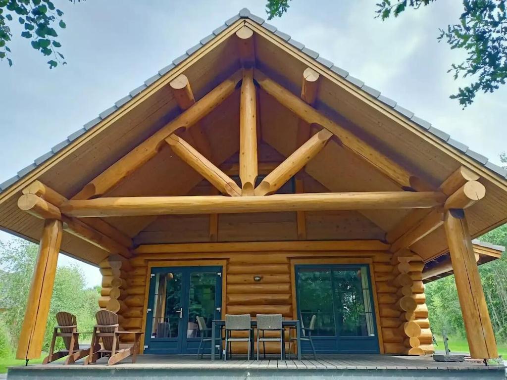 Unieke Houten Villa Met Sauna In Twente - 5P Den Ham Екстер'єр фото