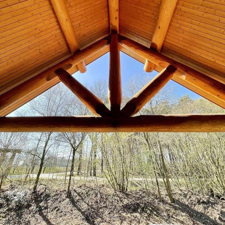 Unieke Houten Villa Met Sauna In Twente - 5P Den Ham Екстер'єр фото